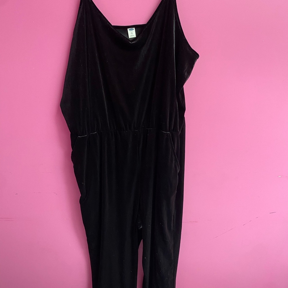 Black Velvet Jumpsuit